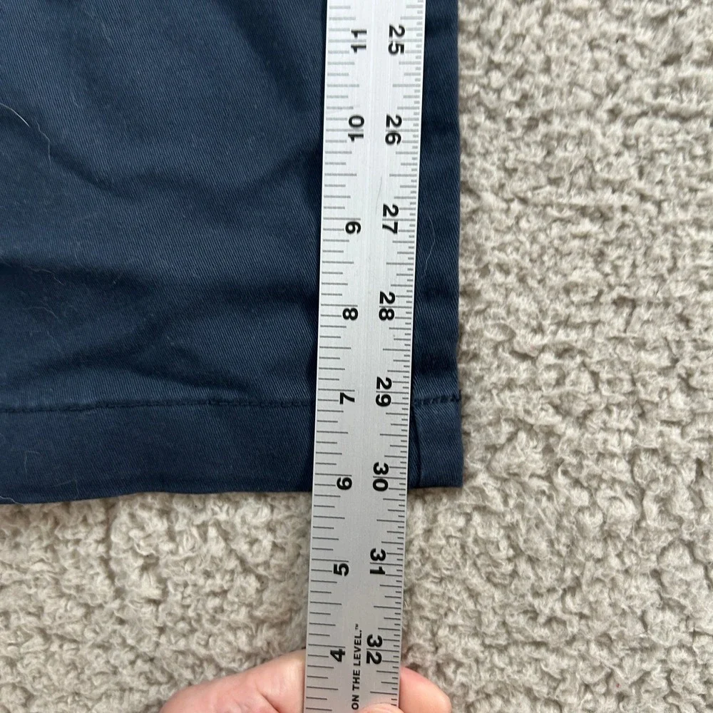 Nautica‎ Mens Classic Fit Flat Front Chino Pants Navy Blue Size 33W x 32L